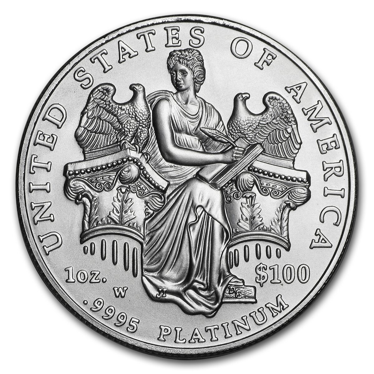 2006-W 1 oz Burnished American Platinum Eagle (w/Box & COA)