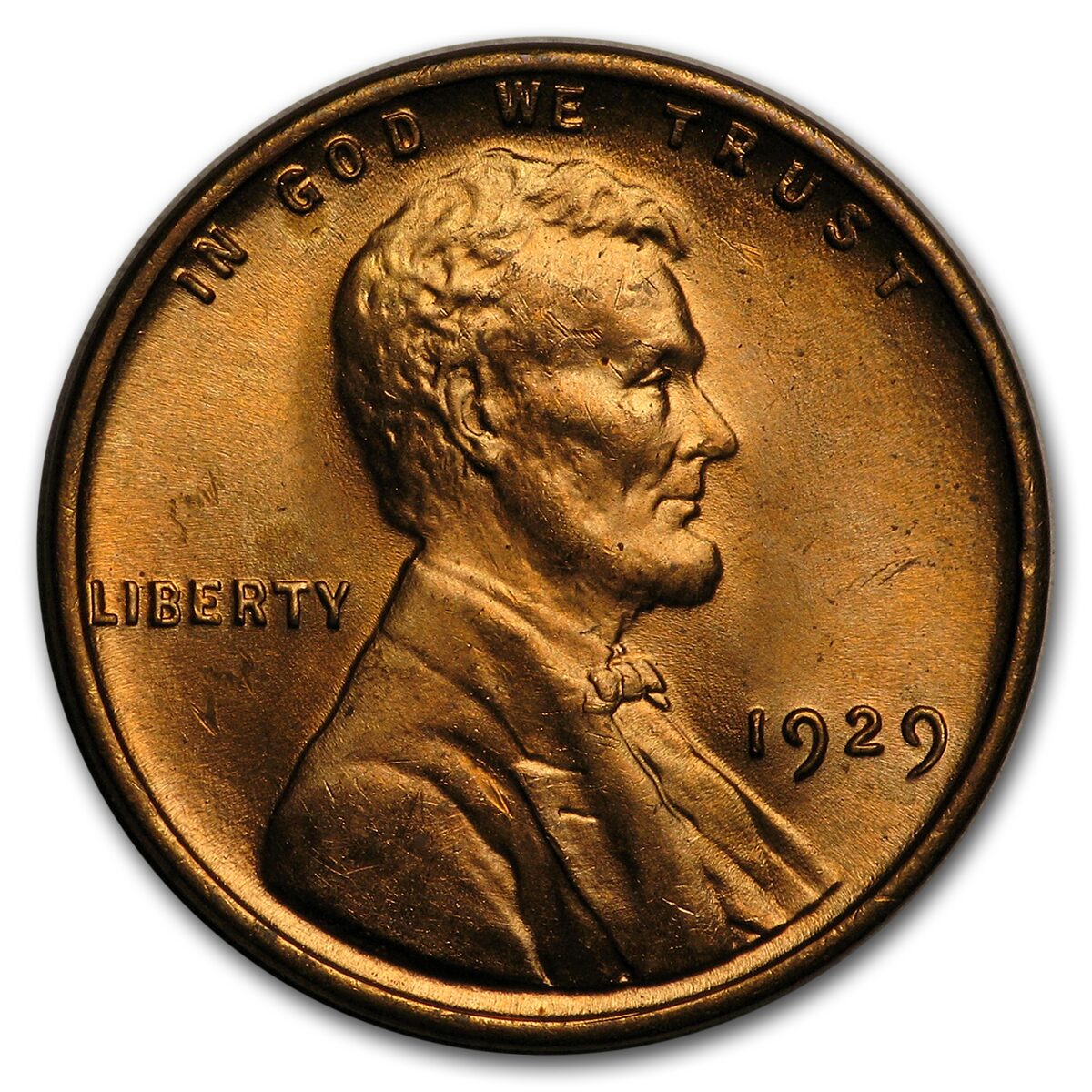 1929 Lincoln Cent BU (Red)