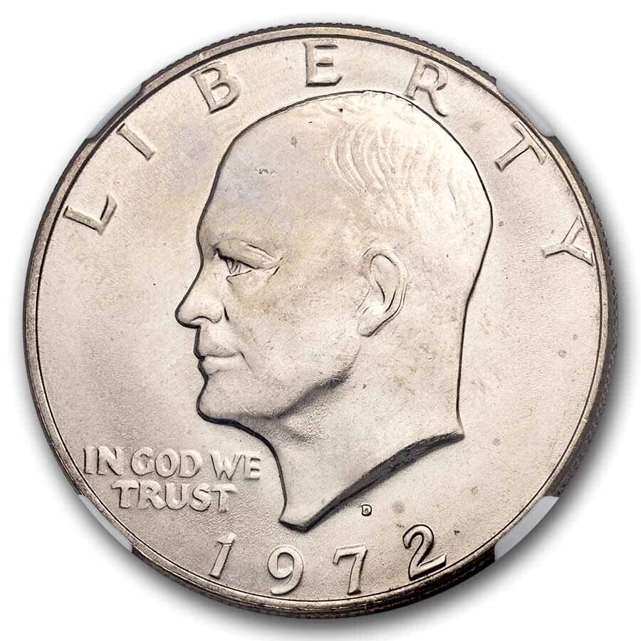 1972-D Clad Eisenhower Dollar MS-67 NGC