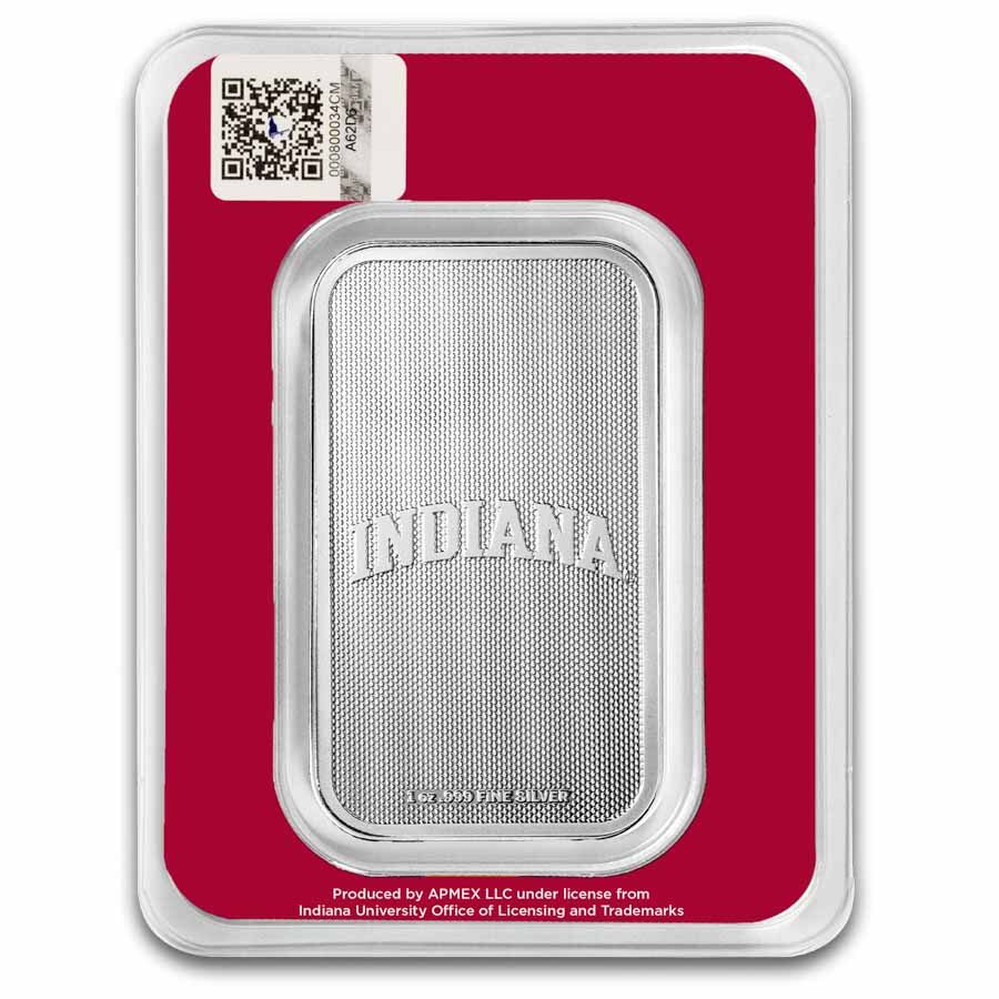Indiana University 1 oz Silver Bar (in TEP)