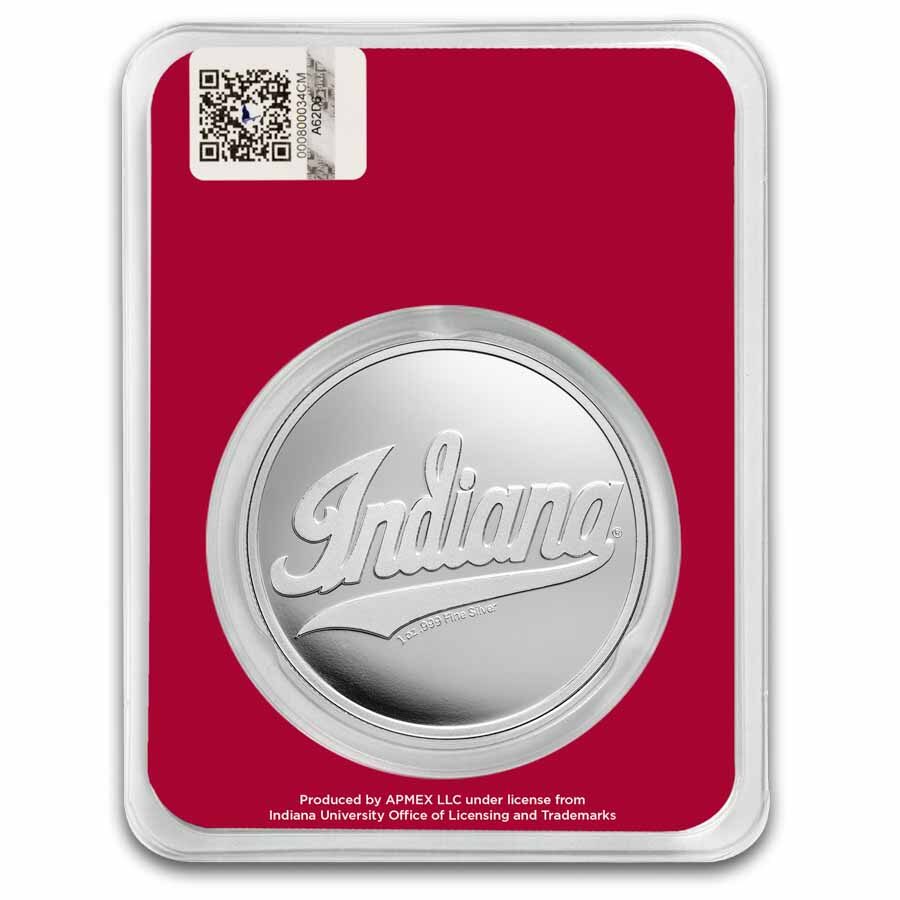 Indiana University 1 oz Silver Round (in TEP)