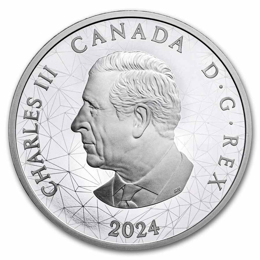 2024 RCM 2 oz Ag $30 Multifaceted Animal Family: Timber Wolves