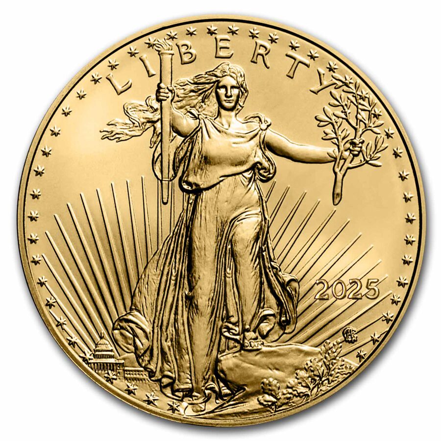 2025 1 oz American Gold Eagle MS-70 CAC (First Delivery)