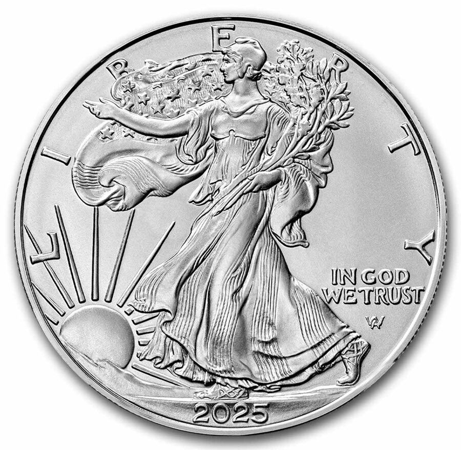 2025 American Silver Eagle MS-70 PCGS (FDI, Damstra)