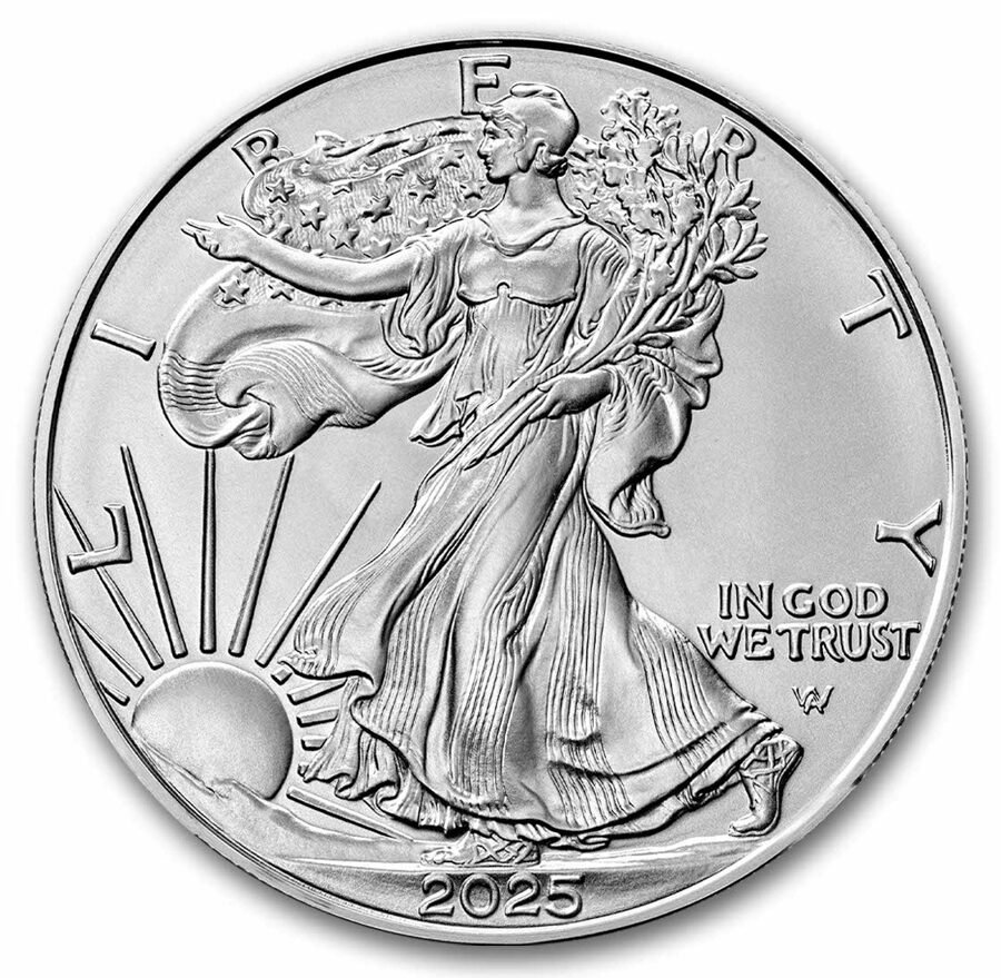 2025 American Silver Eagle MS-70 PCGS (FDI, Black Label)