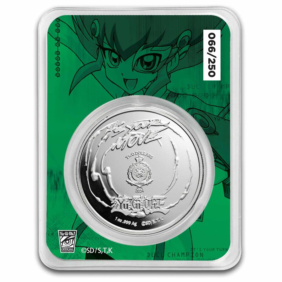 2024 Niue 1 oz Color Ag $2 Yu-Gi-Oh! - Anna Kaboom In TEP
