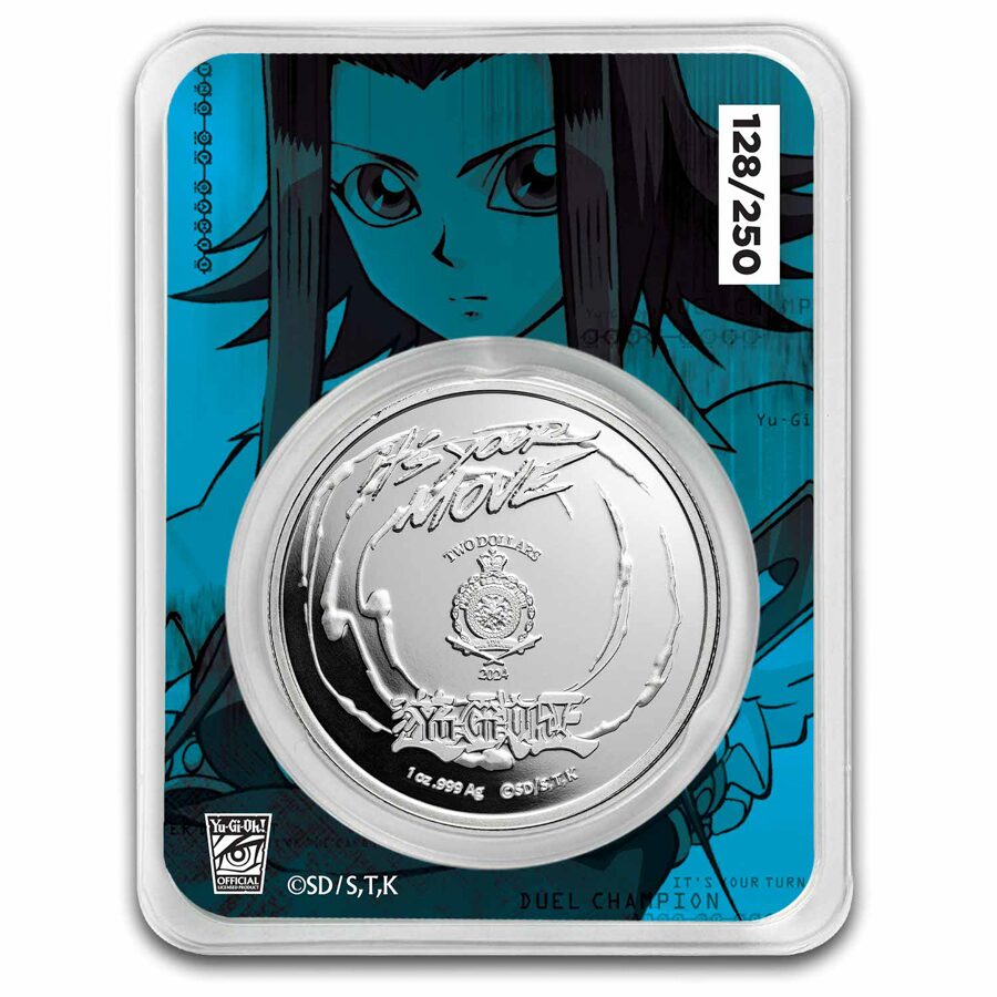 2024 Niue 1 oz Color Ag $2 Yu-Gi-Oh! - Akiza Izinski In TEP