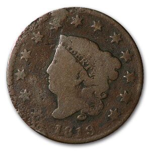 1819 Large Cent Small Date Good