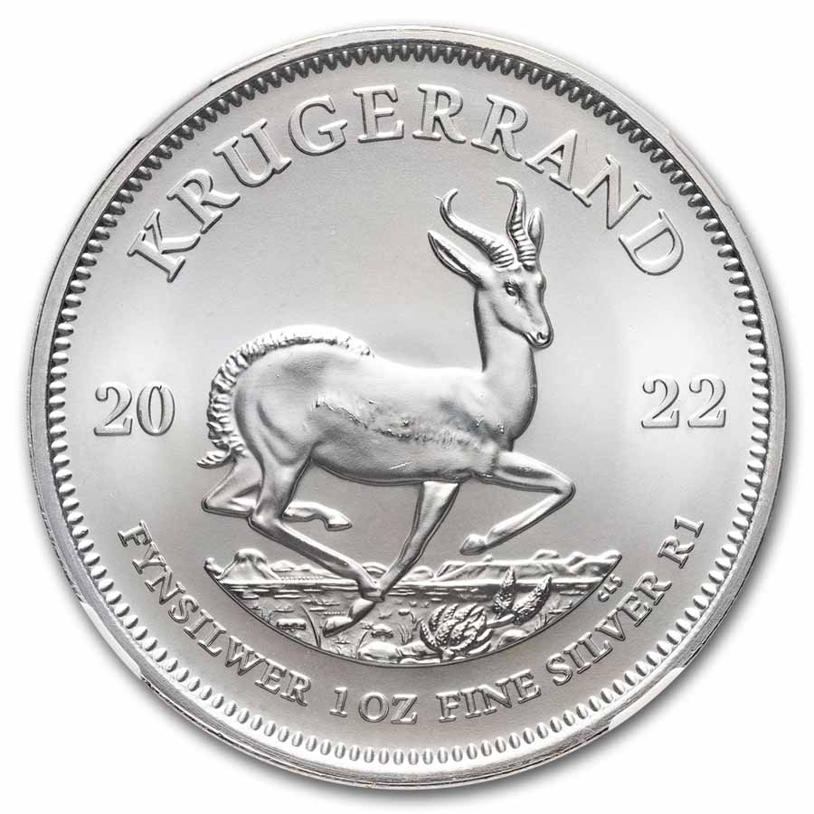 2022 South Africa 1 oz Silver Krugerrand MS-69 NGC