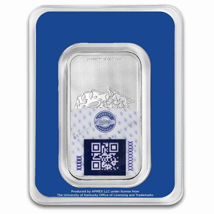 University of Kentucky 1 oz Silver Bar (in TEP)