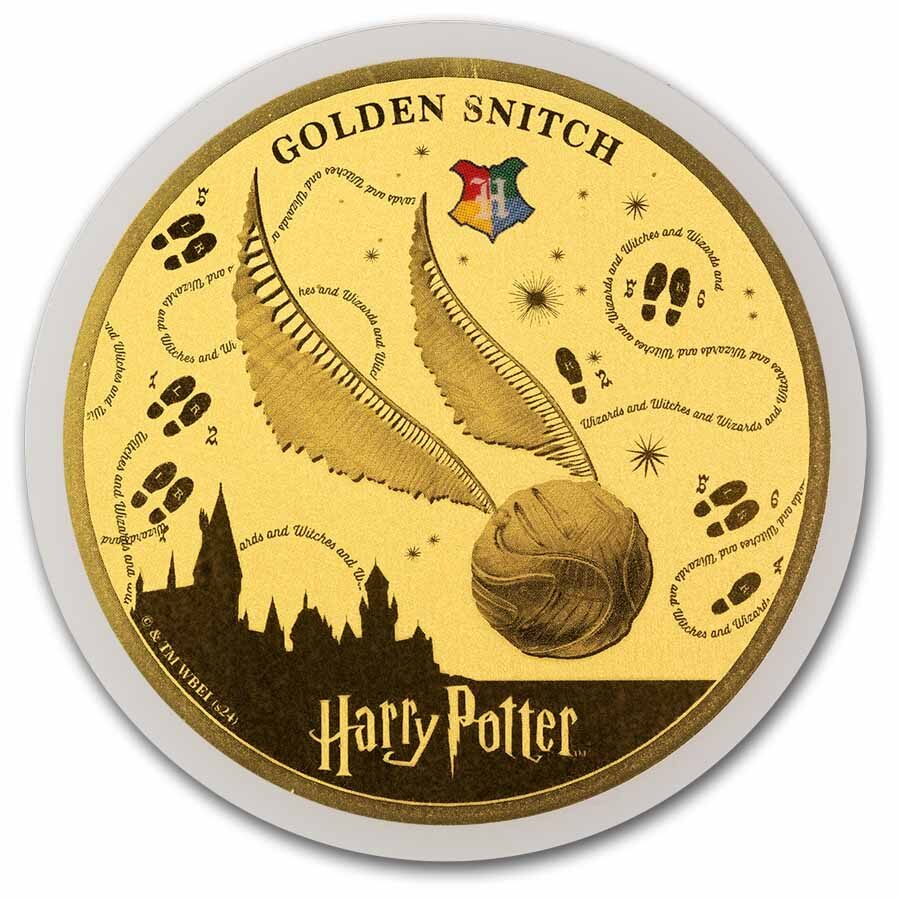 2024 Samoa 1/200 oz Gold Harry Potter: Golden Snitch