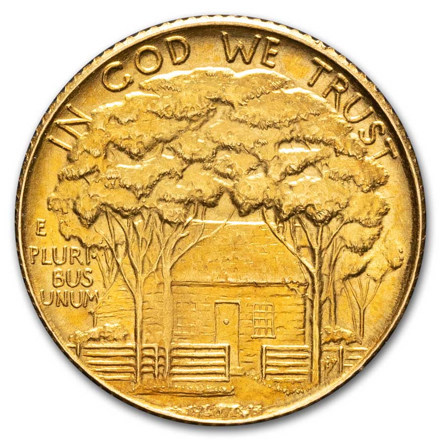 1922 Gold $1.00 Grant No Star BU