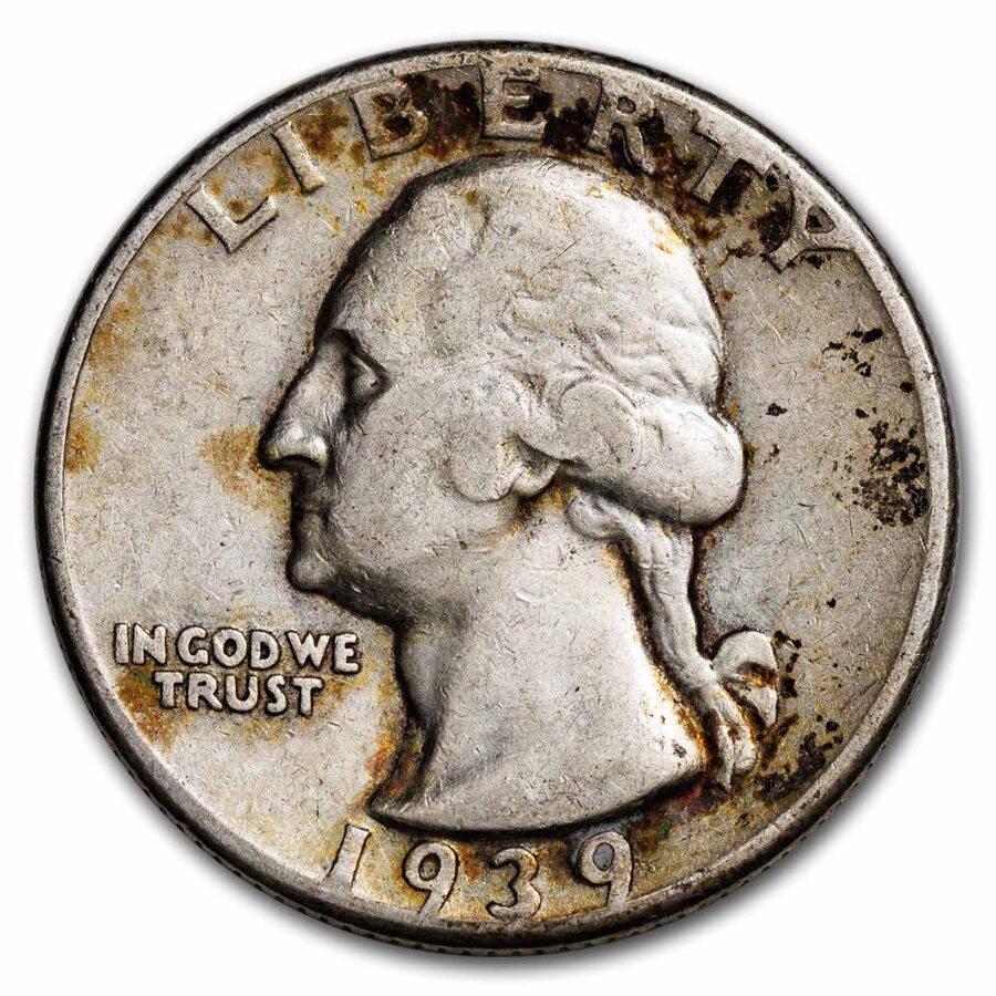 1939-D Washington Quarter XF