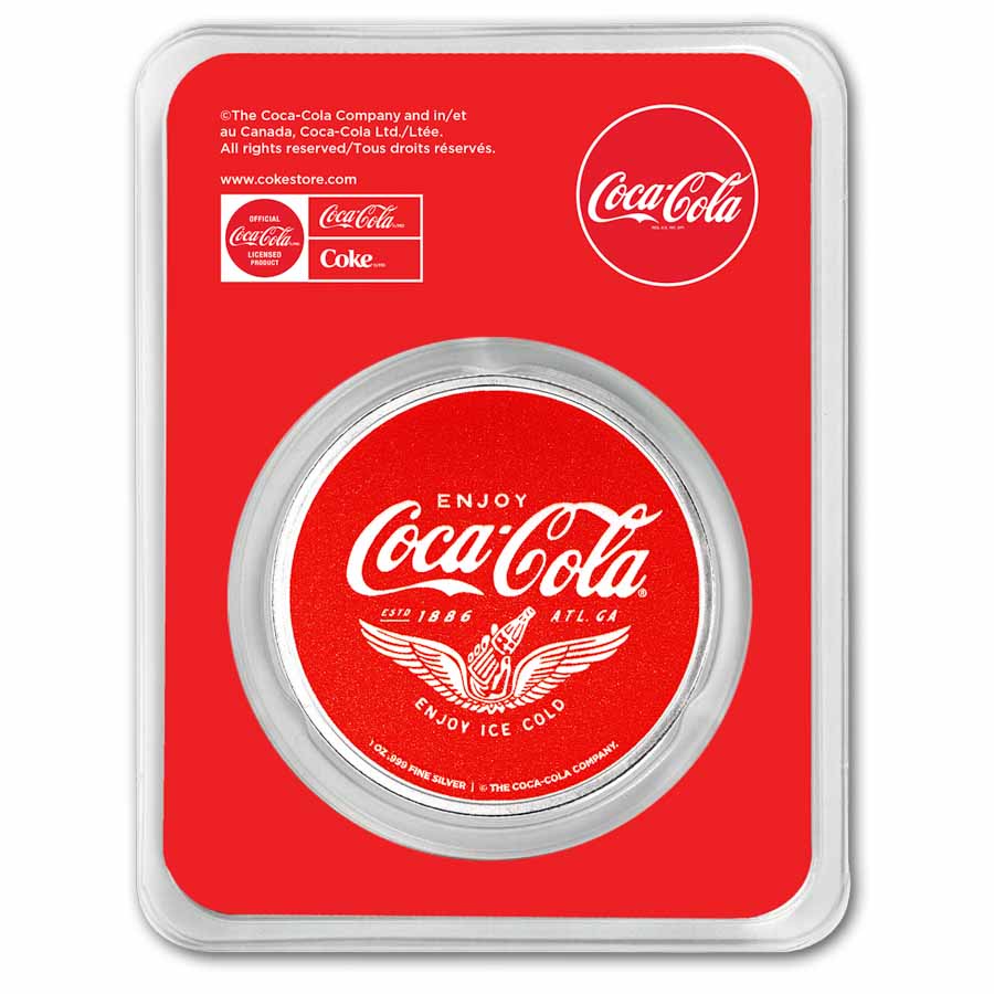 Coca-Cola® 1 oz Silver Colorized Round Route 66 (in TEP)