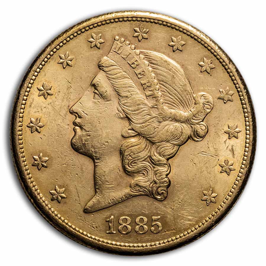 1885-S $20 Liberty Gold Double Eagle AU