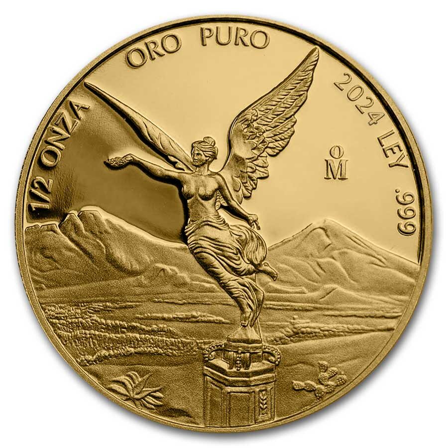 2024 Mexico 1/2 oz Prf Gold Libertad PR-70 PCGS (FS, Green Label)