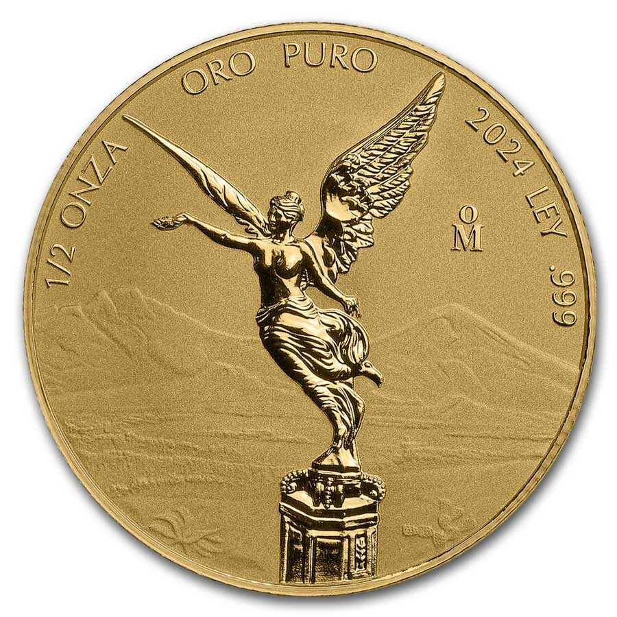 2024 Mex 1/2 oz Rev Prf Gold Libertad PR70 PCGS (FS, Green Label)