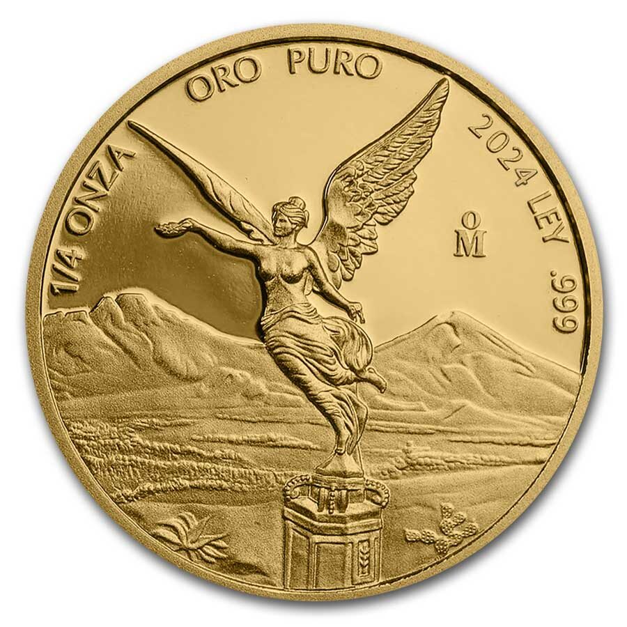 2024 Mexico 1/4 oz Gold Libertad PF-70 NGC (ER, Coat of Arms)