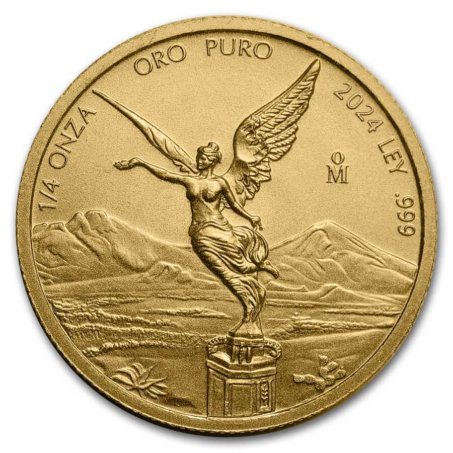 2024 Mexico 1/4 oz Gold Libertad MS-70 PCGS (FS, Green Label)
