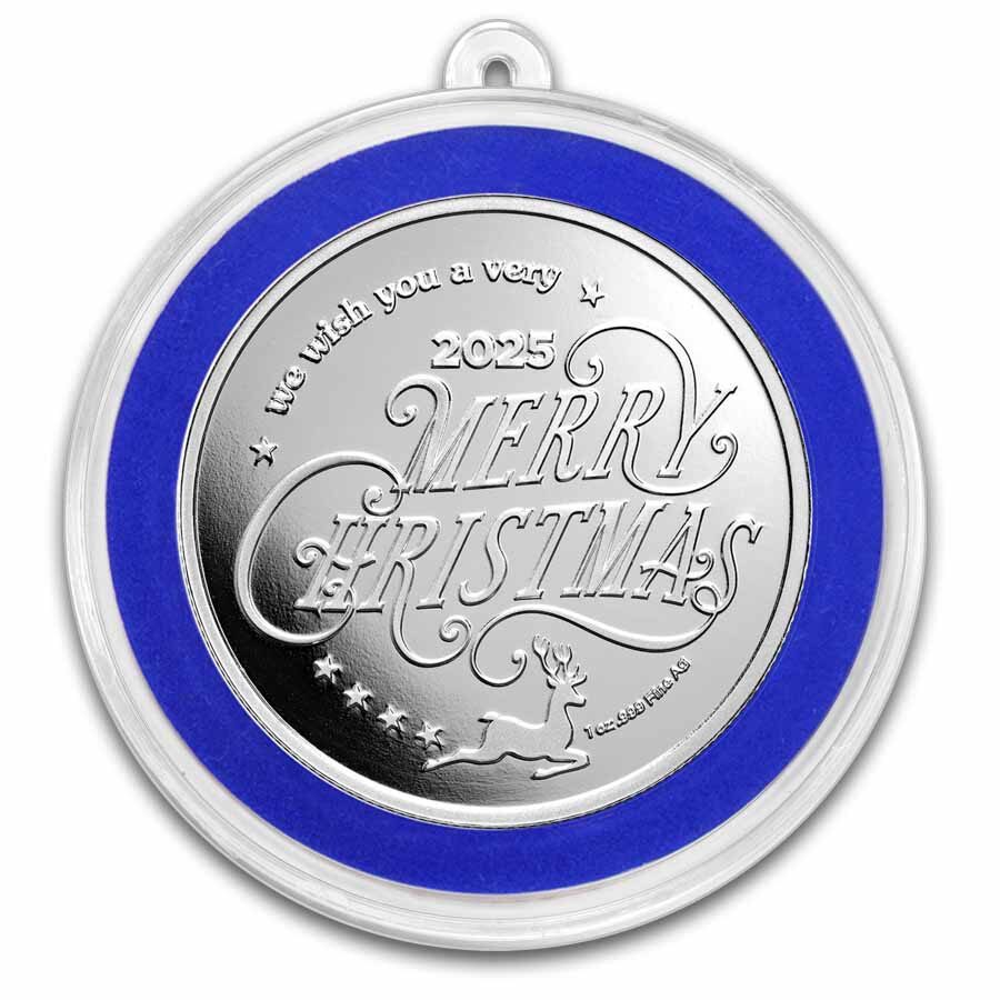 2025 1 oz Silver Colorized Round - Baby's 1st Christmas, Nativity
