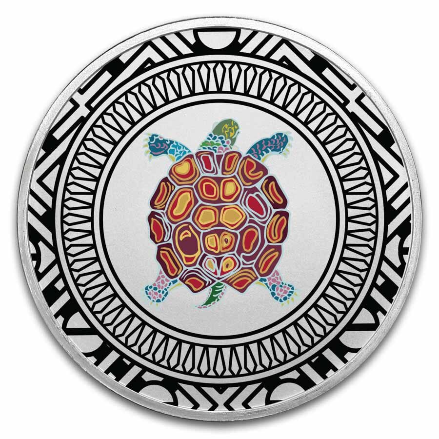 Delaware Nation 1 oz Silver Colorized Proof (w/ Box & COA)