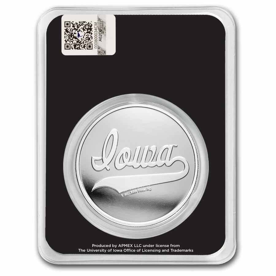 University of Iowa 1 oz Silver Round (in TEP)
