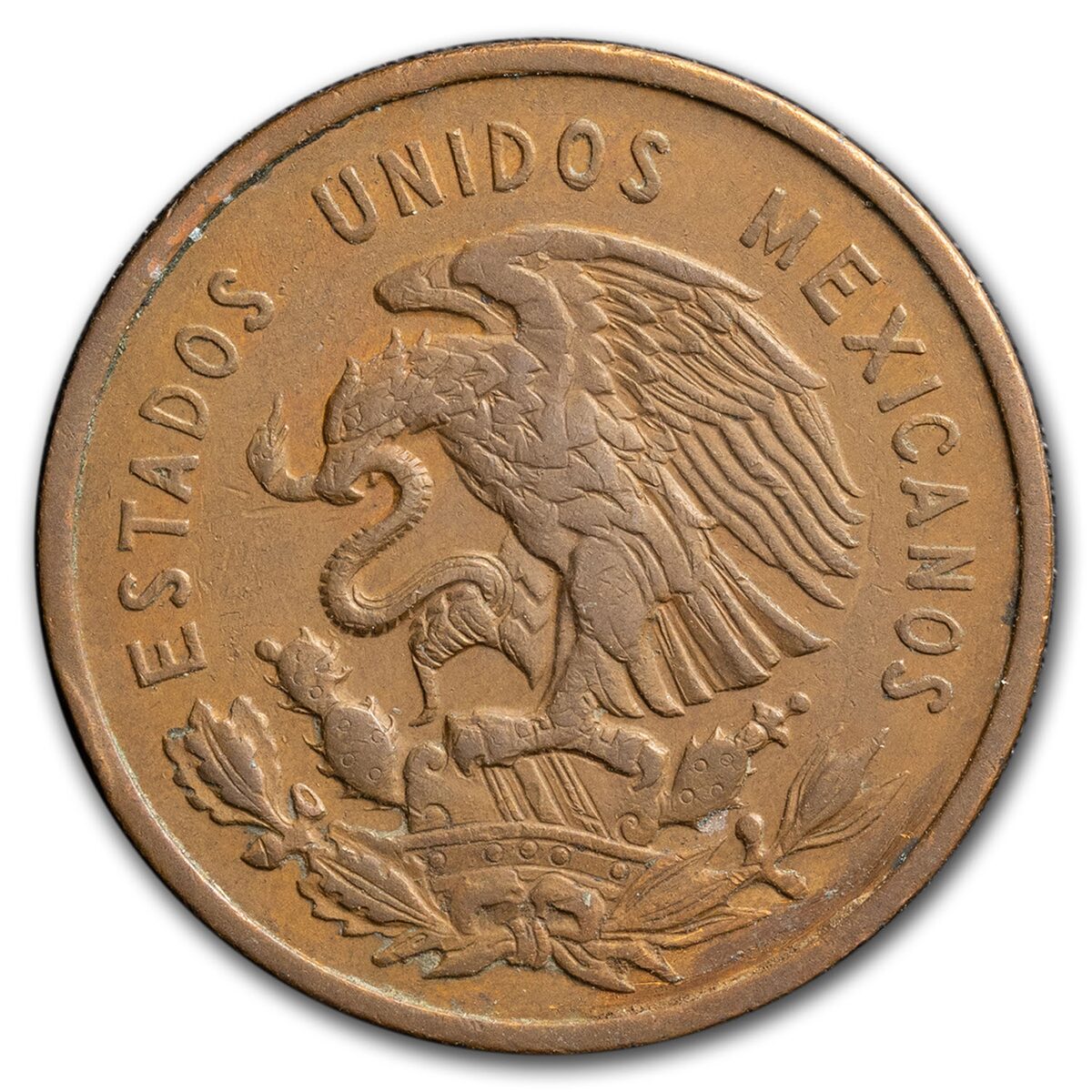 1955-1967 Mexico 10 Centavos Benito Juraez Avg Circ