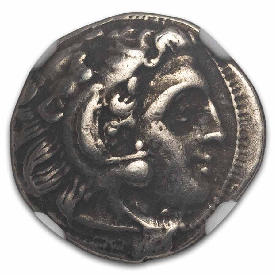 Macedon Alexander III Drachm 336-323 BC VF NGC Posthumous Issue