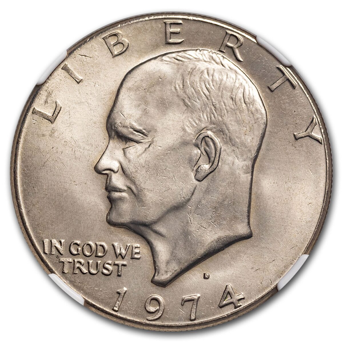 1974-D Clad Eisenhower Dollar MS-64 NGC