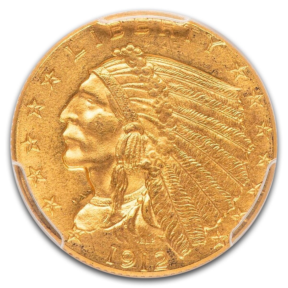 1912 $2.50 Indian Gold Quarter Eagle MS-63 PCGS