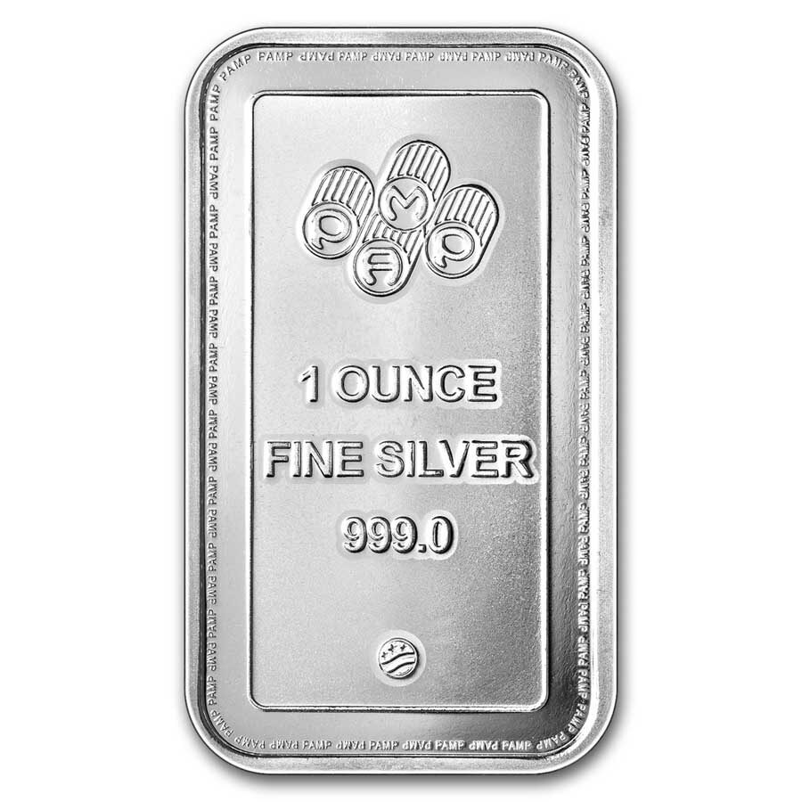 1 oz Silver Bar - PAMP USA