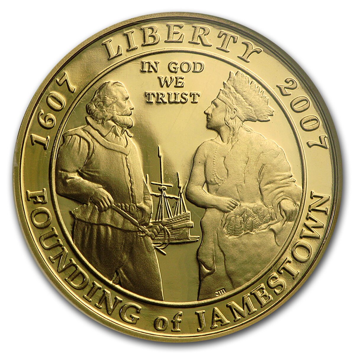 2007-W Gold $5 Commem Jamestown PF-70 NGC