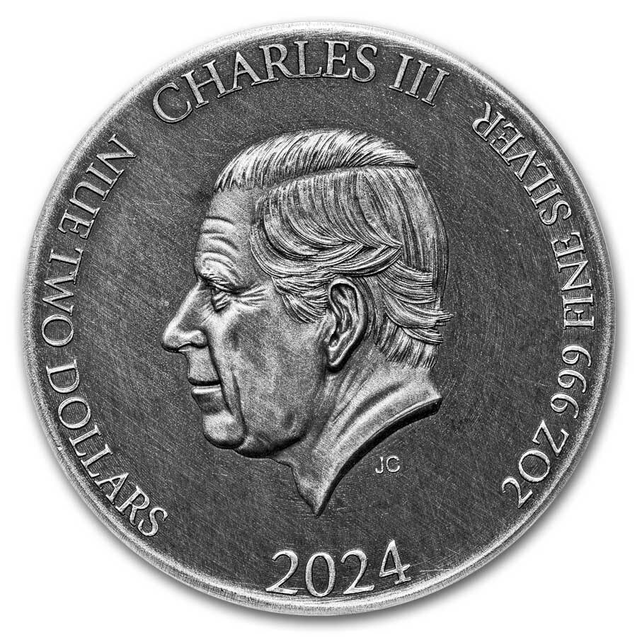 2024 2 oz Silver Coin - Biblical Series (Walls of Jericho Fall)