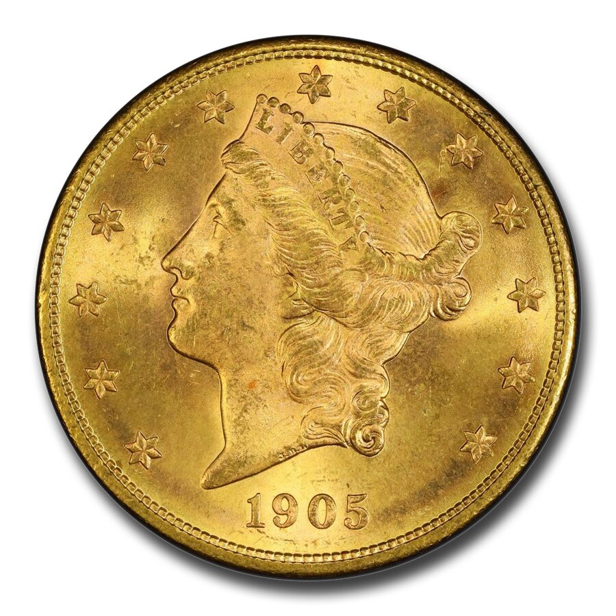1905-S $20 Liberty Gold Double Eagle MS-65 PCGS