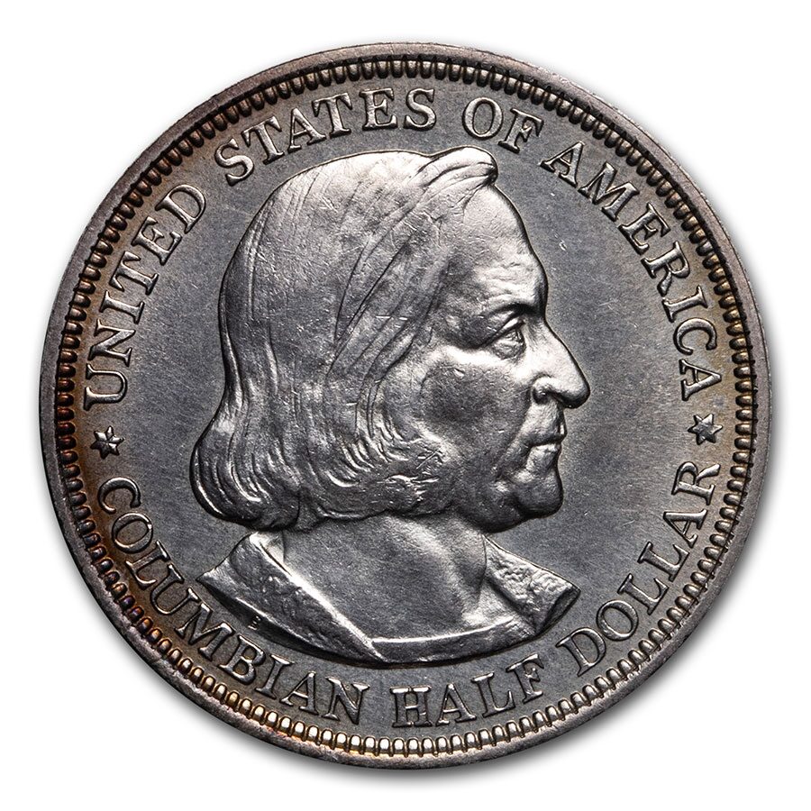 1892 Columbian Expo Half AU Details (Cleaned)