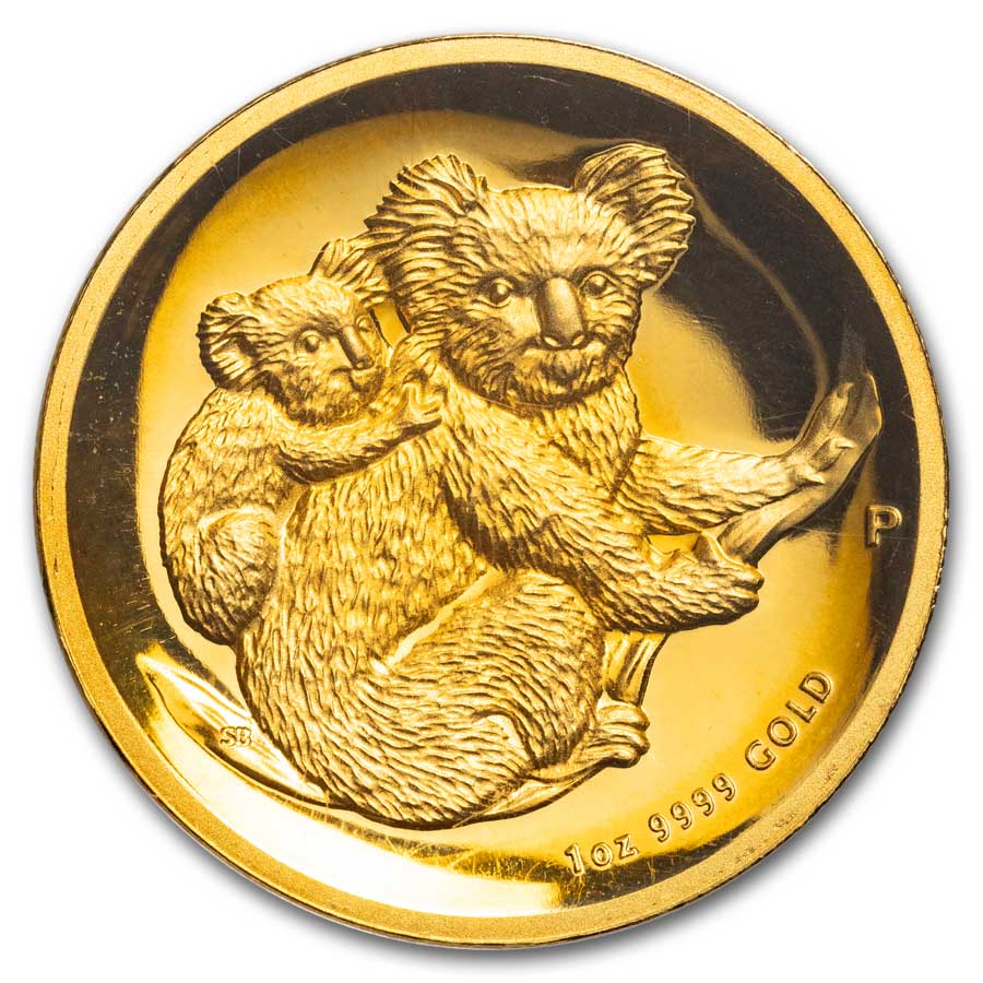 2008 AUS 1 oz Gold Koala GEM Proof DCAM PCGS High Relief