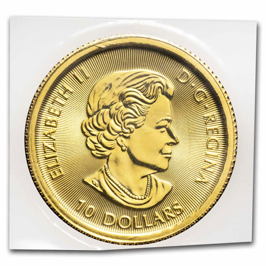 Canada 1/4 oz Gold Twin Maples BU (Random Year)