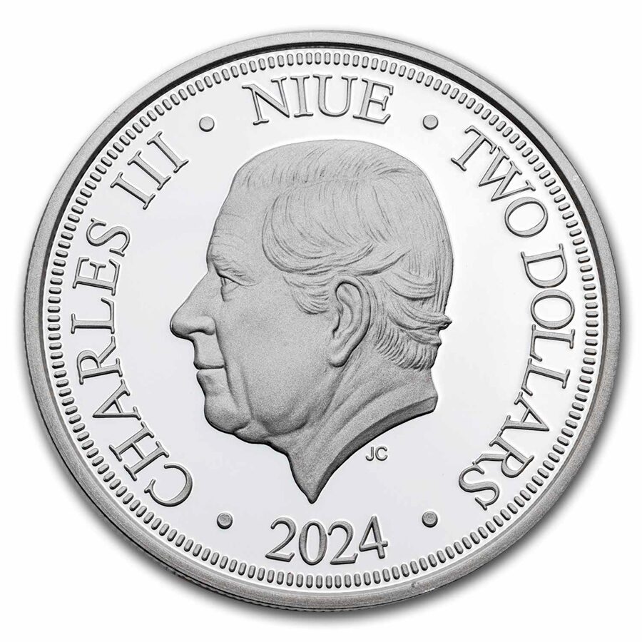 2024 Niue 1 oz Silver $2 Disney Rapunzel in Special Jewelry Box