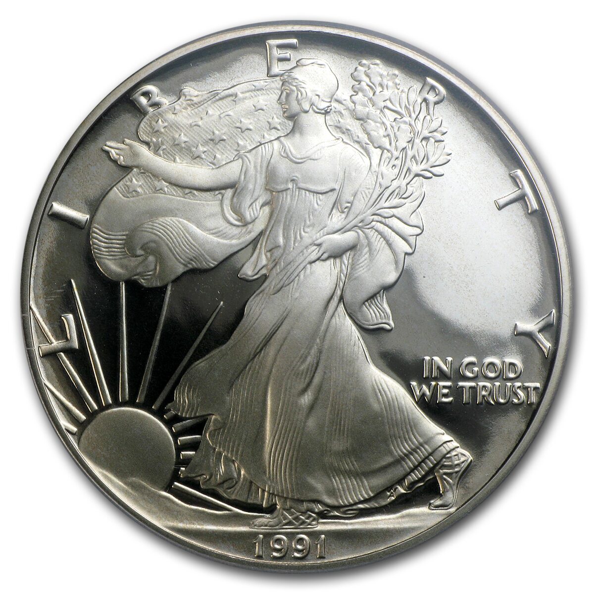 1991-S Proof American Silver Eagle PR-70 PCGS