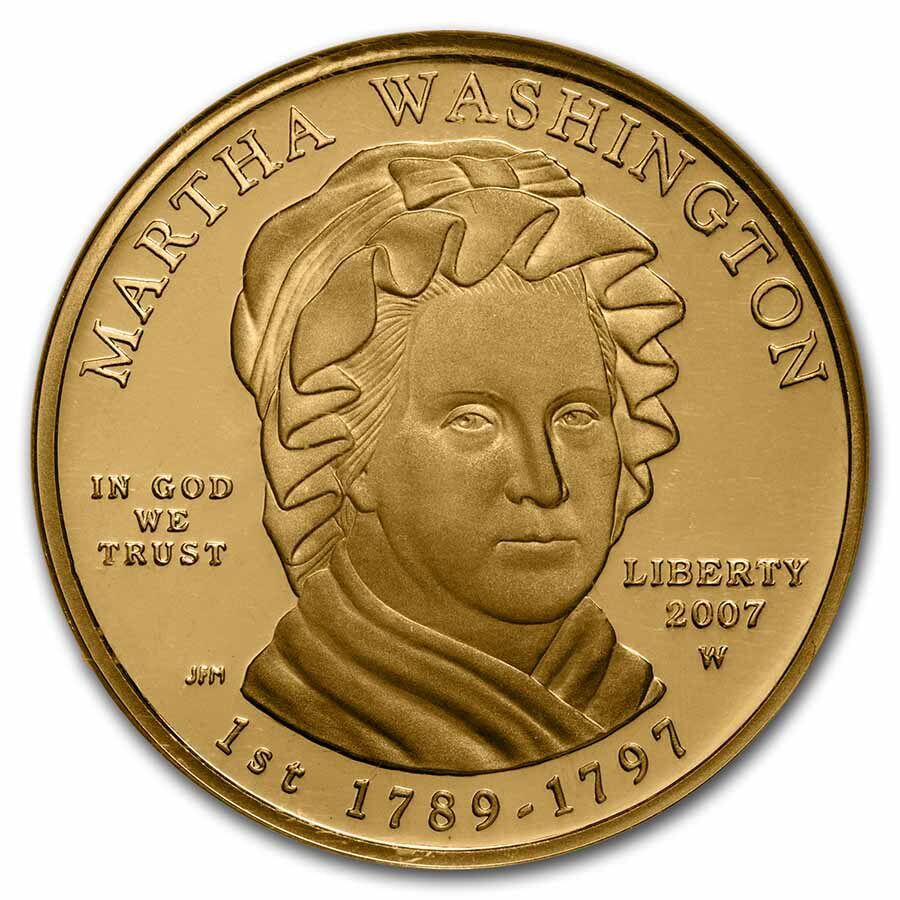 2007-W 1/2 oz Proof Gold Martha Washington PF-69 NGC