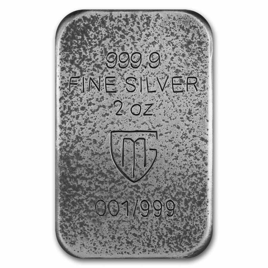 2 oz Premium Cast Antique Silver Bar - Germania 2024 Chicago