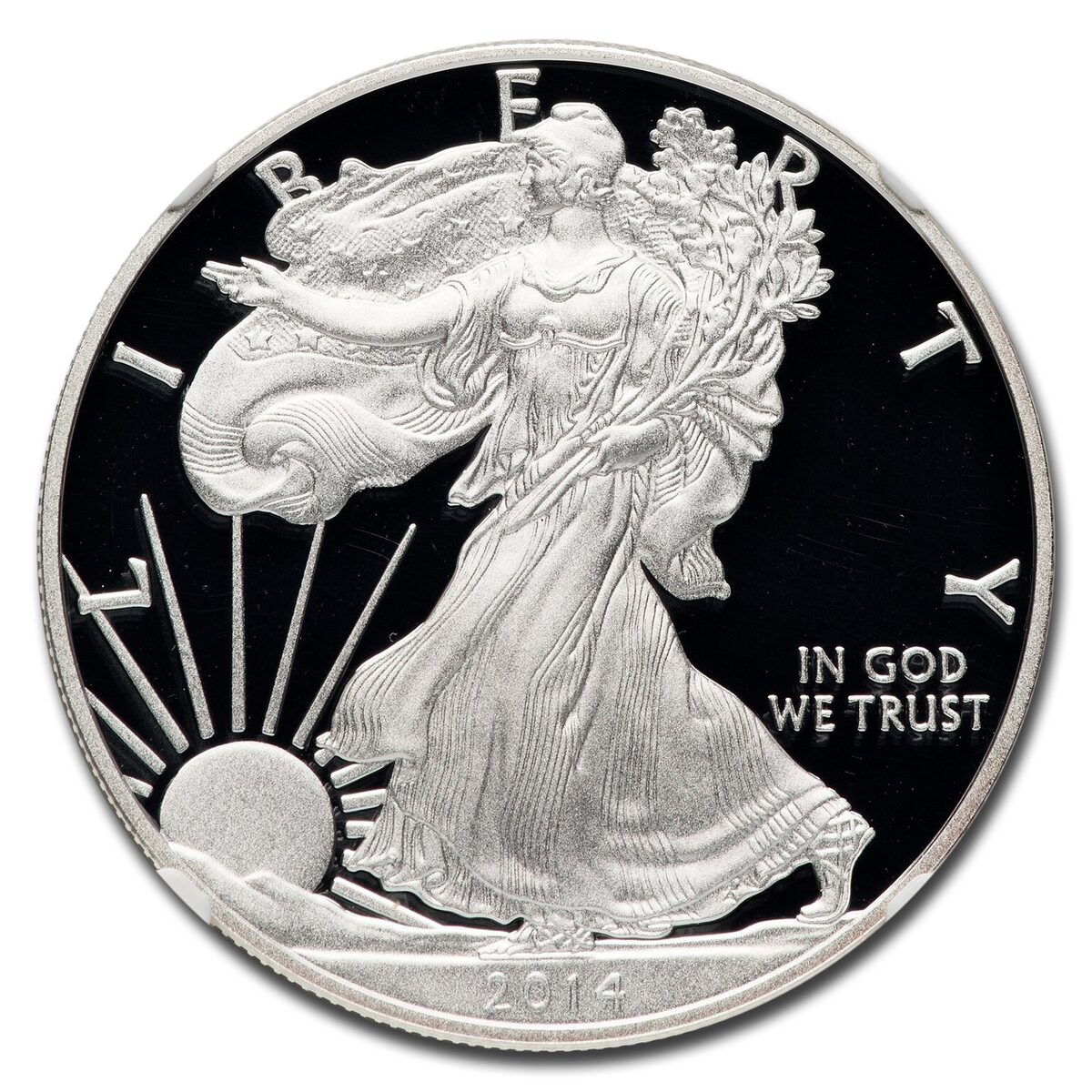 2014-W Proof American Silver Eagle PF-70 NGC (Castle)