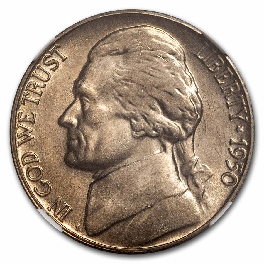 1950-D Jefferson Nickel MS-65 NGC