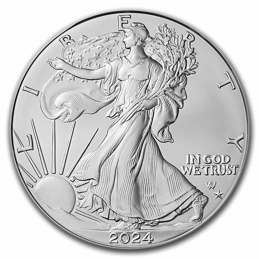 2024-(P) Silver Eagle Star Privy MS-70 PCGS (FS, Black)