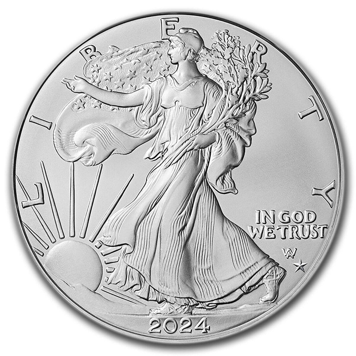 2024-(P) Silver Eagle Star Privy MS-70 PCGS (1st 50,000)