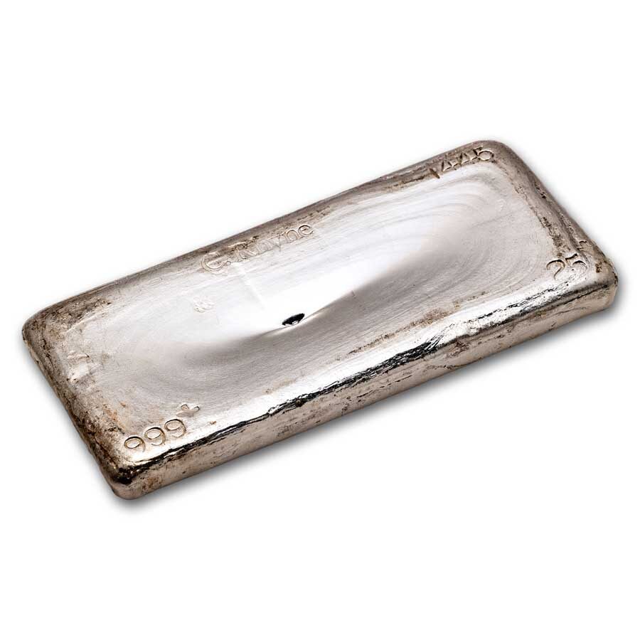 25 oz Silver Bar - Vintage C. Rhyne