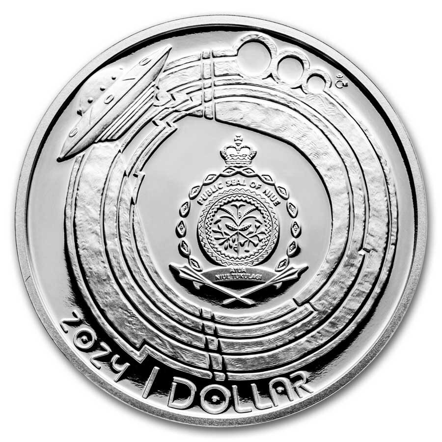 2024 Niue 1 oz Silver Proof Milky Way: First American in Space