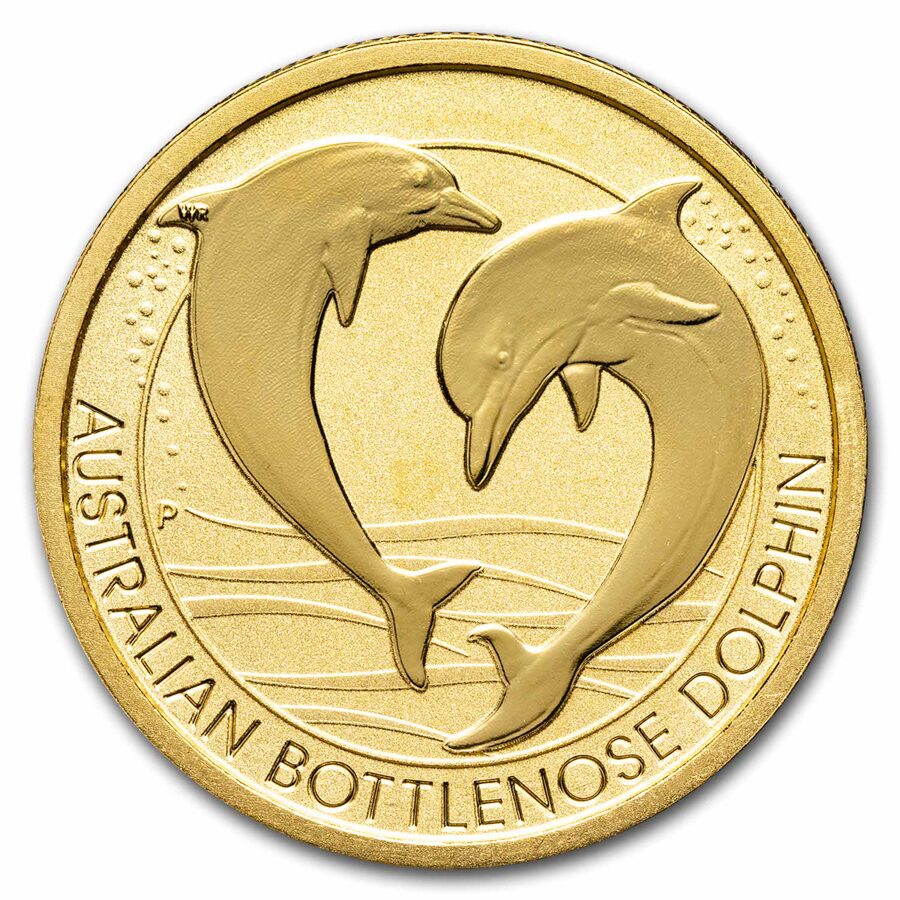 2019 Australia 1/3 Gold Bottlenose Dolphin BU