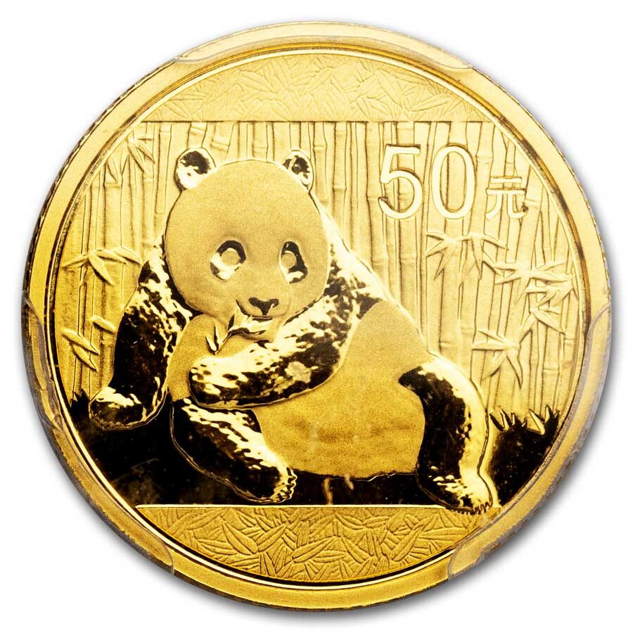 2015 China 1/10 oz Gold Panda MS-70 PCGS (First Strike)
