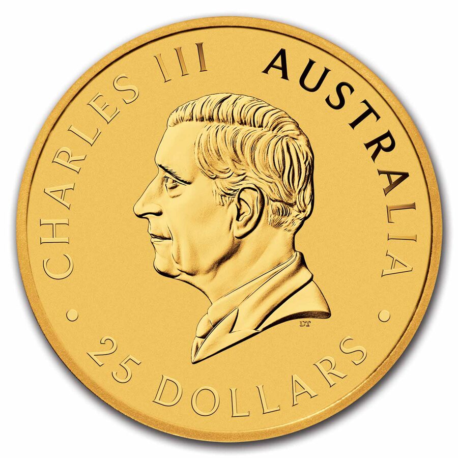 2025 Australia 1/4 oz Gold Kangaroo BU